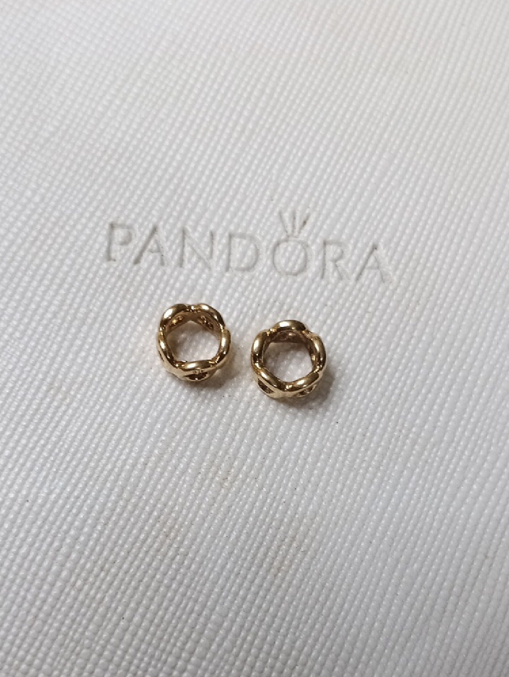Pandora Two Vintage 14k Solid Gold Link Spacers - Picture 5 of 7